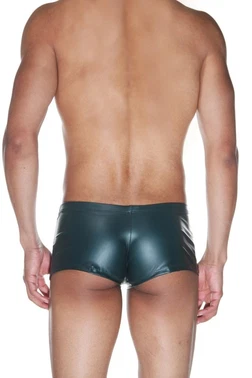La Blinque La Blinque Erkek Yeşil Deri Görünümlü Boxer 15527 - Alternatif Görünüm