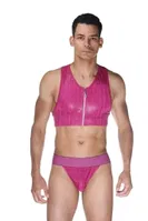 La Blinque Fantezi Fermuarlı  Atlet Takım 15556 Pembe