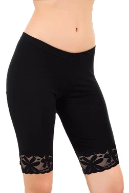 Lady Lady Paça Dantelli Kısa Tayt 1015