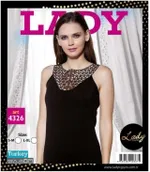 Lady Yakası Dantel İşlemeli Bayan Tshirt 4326 Görsel detay görünüm