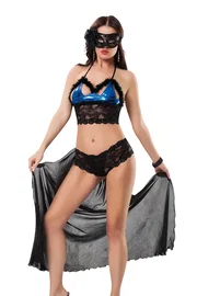 Sistina Lame Deri Fantezi Gece Takımı Sistina F-457