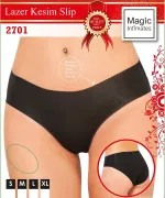 Lazer Düşük Bel Külot Korse Emay 2701 Siyah görsel 7