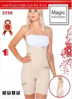 Lazer Kesim Göğsü Açık Boxer Boy Korse Emay 2758 Ten görsel 7