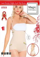 Lazer Kesim Göğsü Açık Slip Korse Emay 2723 Ten görsel 6