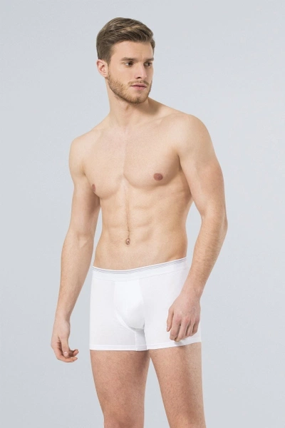 Likralı Boxer (2'li Paket) Türen 126/BEYAZ