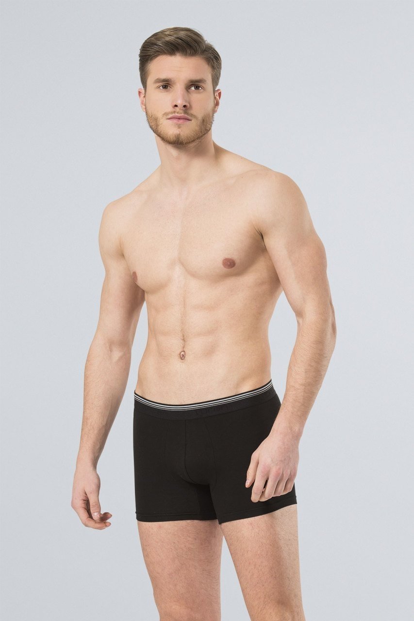 Likralı Boxer (2'li Paket) Türen 126/SİYAH