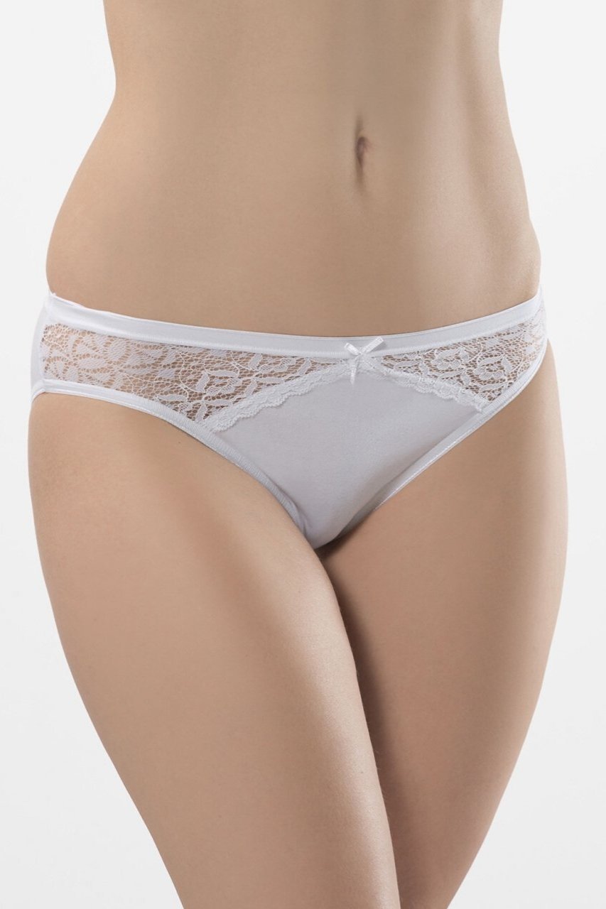 Likralı Dantelli Bikini (2'li Paket) Türen 261/BEYAZ