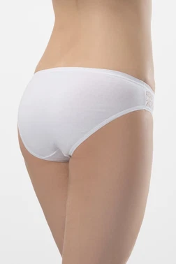 Türen Likralı Dantelli Bikini (2'li Paket) Türen 261/BEYAZ - Alternatif Görünüm