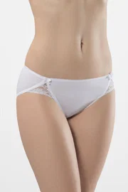 Türen Likralı Dantelli Bikini (2'li Paket) Türen 961/BEYAZ