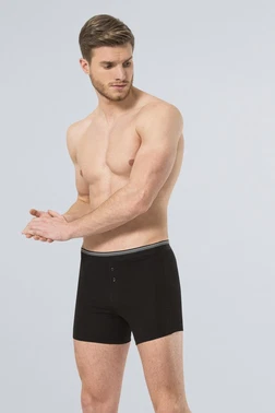 Türen Likralı Düğmeli Boxer (2'li Paket) Türen 135/SİYAH - Alternatif Görünüm
