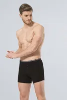 Likralı Düğmeli Boxer (2'li Paket) Türen 135/SİYAH Siyah detay görünüm