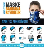 Maske Bandana Boyunluk: Head Extreme 12 Fonksiyon Maestro detay görünüm
