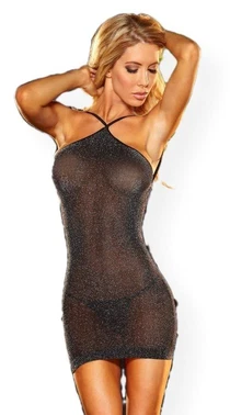 Merry See Merry See Parlak Tüllü Transparan Gecelik