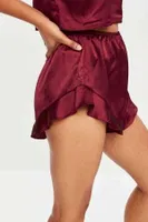 Merry See Saten Şortlu Takım Bordo MS2308 Bordo Bordo görsel 7