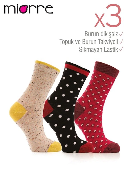 Miorre 3lü Soket Çorabı