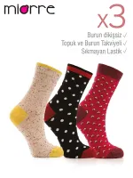 Miorre 3lü Soket Çorabı Asorti