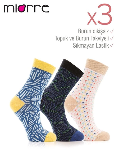Miorre 3lü Bayan Soket Çorap