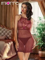 Miorre Wild Gecelik Takım Bordo görsel 5