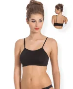 Miss Fit İnce Askılı Büstiyer 11115 Siyah detay görünüm