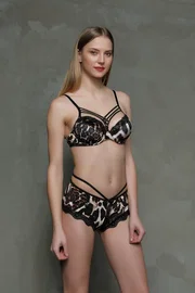 Moonlight Moonlight Leopar Desenli Destekli Sütyen Takımı 306