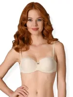 NBB 3616 Desteksiz Strapless Sütyen (sırtı şeffaf) Ten detay görünüm