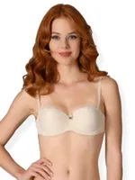 NBB 3616 Desteksiz Strapless Sütyen (sırtı şeffaf) Ten