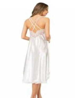 NBB NBB Saten Uzun Gecelik Ekru 3297 - Alternatif Görünüm