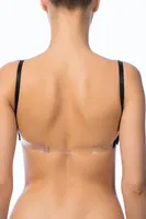 NBB Sırtı Şeffaf Yarı Destekli Sütyen 3586 Siyah detay görünüm