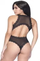 Nightlight Göğüs Dekolteli Fantazi Kadife Body 3229 Mavi detay görünüm