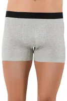Öztaş 1710-A Erkek Likralı Modal Boxer Gri Melanj farklı açı
