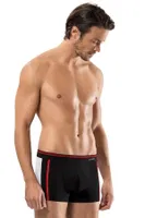 Pamuk Elastan Dubble Line Erkek Boxer Erdem 1432 Siyah detay görünüm
