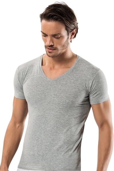 Pamuk Elastan V Vaka Erkek T-Shirt Erdem 1119