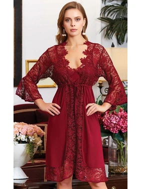 Jeremi Penye 6'lı Dantelli Gecelik Sabahlık Takımları Seti Jeremi 800