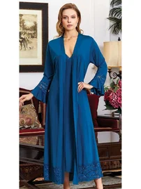 Jeremi Penye 6'lı Dantelli Gecelik Sabahlık Takımları Seti Jeremi 835