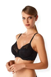 Pierre Cardin 7003 Garland Balenli Toparlayıcı Sütyen Siyah