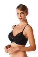 Pierre Cardin 7003 Garland Balenli Toparlayıcı Sütyen Siyah Siyah