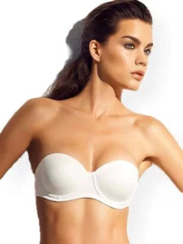 Pierre Cardin Carine Straplez Push Up Destekli Askısız Tek Sütyen 6025