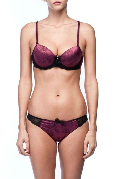Pierre Cardin Desteksiz Saten Sütyen Takımı 4217