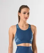 Spor Büstiyer Örme Seamless Dikişsiz Yoga Fitnes Plates Miss Fit 11178 Mavi görsel 5