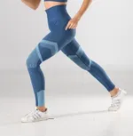 Spor Kadın Tayt Fitness Günlük Kullanım Iç Göstermez Örme Seamless Dikişsiz Soft Miss Fit 34549 Mavi