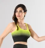 Sporcu Büstiyer Örme Seamless Dikişsiz Yoga Fitness Pilates Miss Fit 11177 MultiColor