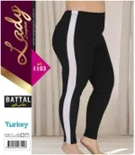 Yanları Şeritli Büyük Beden Tayt Lady 1103 Görsel