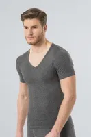 Termal V Yaka Kısa Kol (UNISEX) Türen 191/GRİ Gri
