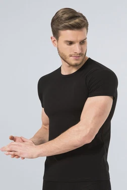 Türen Türen Erkek Likralı T-Shirt 169/SİYAH - Alternatif Görünüm