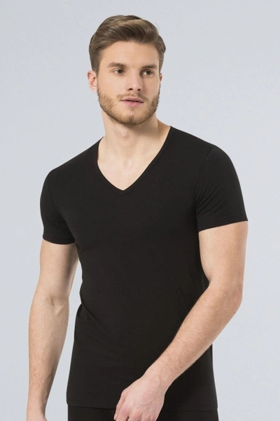 Türen Erkek Likralı T-Shirt 172/SİYAH