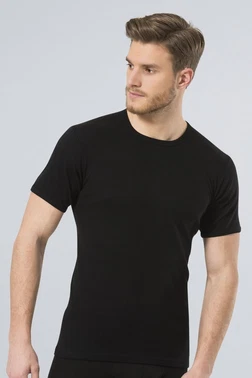 Türen Türen Erkek Ribana O yaka Fanila 102/SİYAH