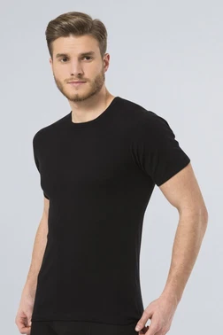 Türen Türen Erkek Ribana O yaka Fanila 102/SİYAH - Alternatif Görünüm