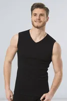 Türen Erkek Spor V yaka Atlet (2'li Paket) 158/SİYAH Siyah