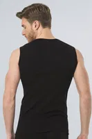 Türen Erkek Spor V yaka Atlet (2'li Paket) 158/SİYAH Siyah görsel 4