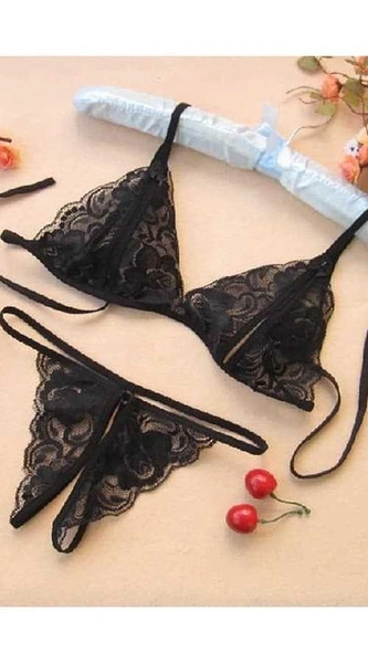 Vixson Dantelli Fantazi Sütyen ve G-String Takımı